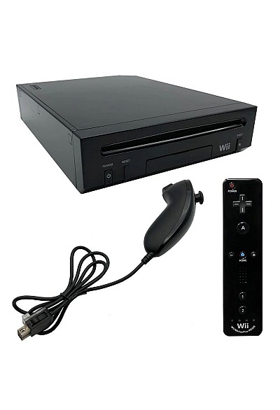 Console Wii Non Retrocompatible GameCube Modèle RVL-101 - Noire