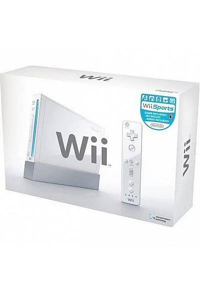 Console Wii Retrocompatible GameCube Modèle RVL-001 Wii Sports Bundle - Blanche
