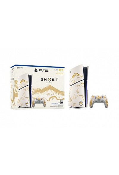 Console PS5 / Playstation 5 Slim 1 TB Ghost of Yotei Gold Bundle (Code Téléchargeable)