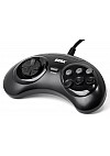 Manette 6 Boutons Pour Sega Genesis  Officielle Sega - Noire