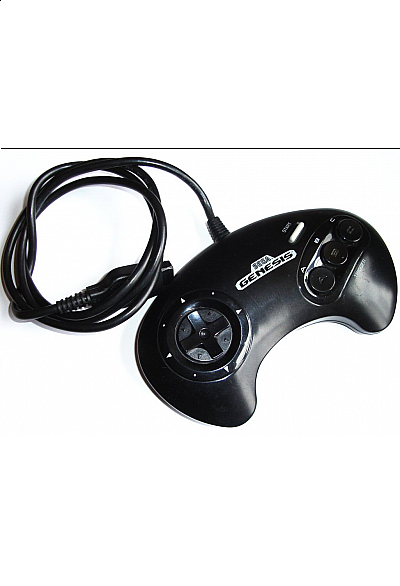 Manette 3 Boutons Pour Sega Genesis Officielle Sega - Noire
