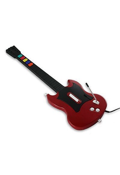 Guitare De Guitar Hero Avec Fil Red Octane Pour PS2 - Rouge
