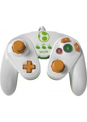 Manette Fight Pad Avec Fil / Classic Controller Pro Pour Wii / Wii U Par PDP - Yoshi