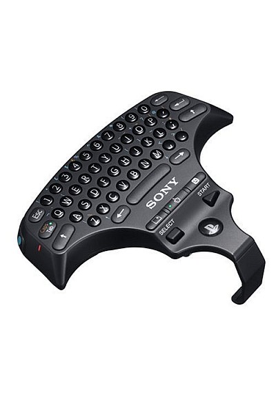 Clavier ChatPad Sans Fil Pour PS3 / Playstation 3 Officiel Sony - Noir