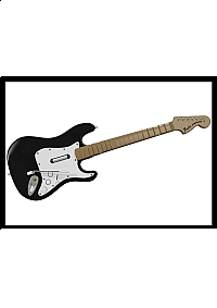 Guitare Rock Band Sans Fil Pour Wii Modèle Fender Stratocaster - Noire Et Blanche