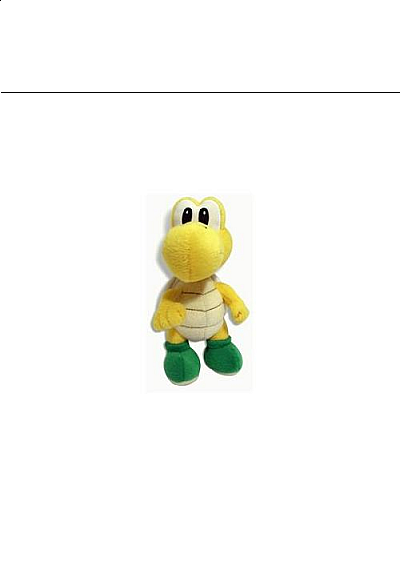 Toutou Super Mario Par Sanei - Koopa Troopa Vert 21 CM