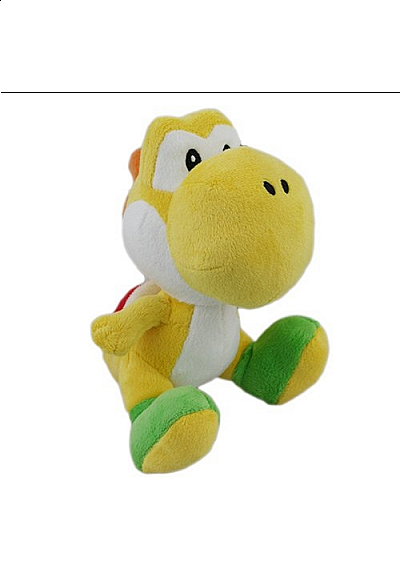 Toutou Super Mario Par Sanei - Yoshi Jaune 20 CM
