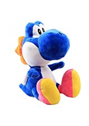 Toutou Super Mario Par Sanei - Yoshi Bleu Foncé 20 CM