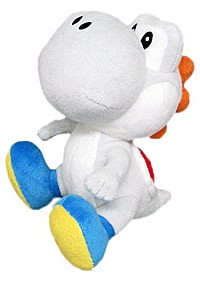 Toutou Super Mario Bros Par Sanei - Yoshi Blanc 20 CM