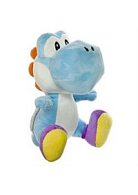 Toutou Super Mario Par Sanei - Yoshi Bleu Pale 20 CM