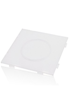 Plaque Carrée Artkal (Pegboard) De 14.5 cm Pour Perles De Taille Midi 5mm à Fusionner - Transparen