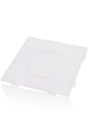 Plaque Carrée Artkal Pegboard De 14.5 cm Pour Perles De Taille Midi 5mm à Fusionner - Transparente