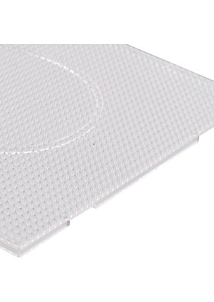 Plaque Carrée Artkal Pegboard De 14.5 cm Pour Perles De Taille Midi 5mm à Fusionner - Transparente