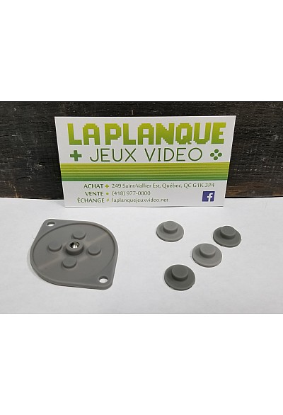 Kit Boutons En Caoutchouc Pour Manette Complète Sega Genesis 3 Boutons