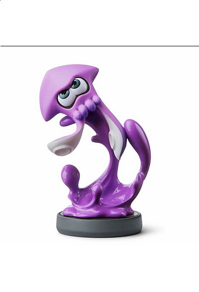 Figurine Amiibo Splatoon 2 - Squid (Violet Neon 2e modèle 2017)