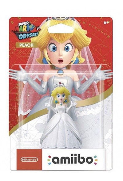 Figurine Amiibo Mario Odyssey - Peach Wedding Outfit