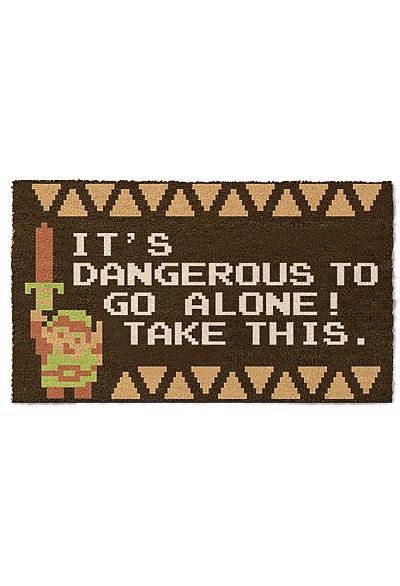 Tapis d'Entrée (Paillasson) Zelda Par Pyramid America - It's Dangerous to go Alone! Take This!