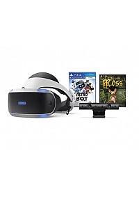 Ensemble Casque Playstation VR (PSVR) Incluant Caméra, Astro Bot Et Moss