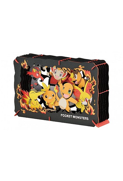Kit Bricolage Paper Theater Pokemon Par Ensky - Starters Feu