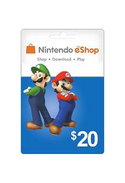 Carte Cadeau eSHOP 20$ (Nintendo)