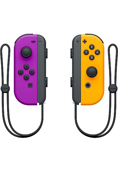 Manette Joy-Con Gauche & Droite Pour Nintendo Switch - Neon Violet Et Orange