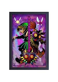 Affiche Encadrée The Legend of Zelda Majora's Mask - Split Personality