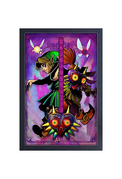 Affiche Encadrée The Legend of Zelda Majora's Mask - Split Personality