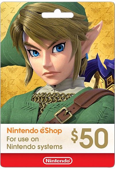 Carte Cadeau eSHOP 50$ (Nintendo)