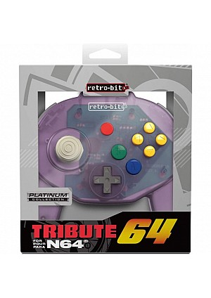 Manette Nintendo 64 / N64 Tribute 64 Par Retro-Bit - Mauve Atomic