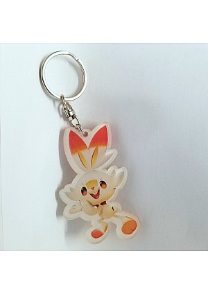 Porte-Clé en Acrylique Pokemon - Scorbunny