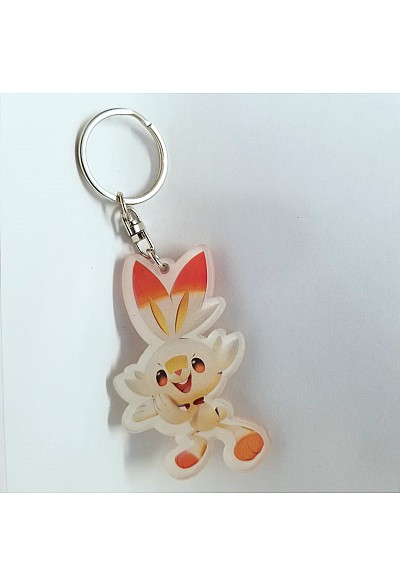 Porte-Clé en Acrylique Pokemon - Scorbunny