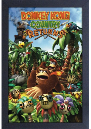 Affiche Encadrée Donkey Kong Country Returns