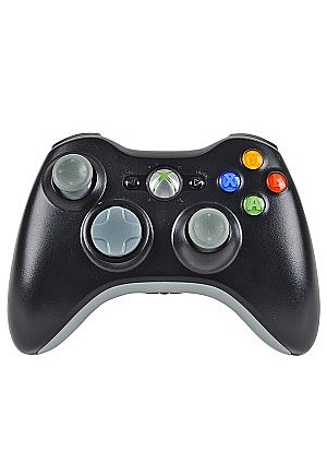 Manette Sans Fil Pour Xbox 360 Officielle Microsoft - Grise Noire