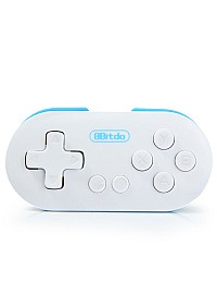 Manette 8Bitdo Zero Pour Android / IOS / Windows 10 Par 8Bitdo - Blanche / Turquoise