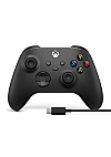 Manette Pour Xbox One / Xbox Series Avec Cable USB Type-C Bonus Officielle Microsoft - Noire