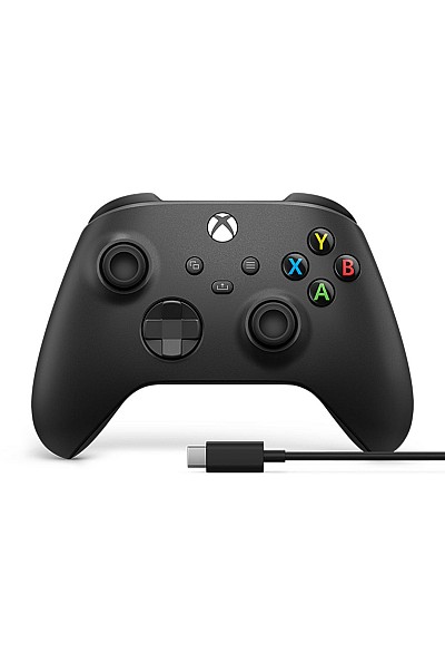 Manette Pour Xbox One / Xbox Series Avec Cable USB Type-C Bonus Officielle Microsoft - Noire