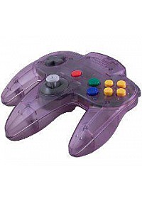 Manette Nintendo 64 / N64 Officielle Nintendo - Violet Atomique Transparente