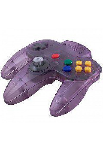 Manette Nintendo 64 / N64 Officielle Nintendo - Violet Atomique Transparente