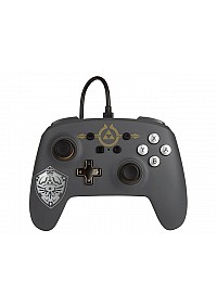 Manette Enhanced Controller Avec Fil Pour Nintendo Switch Par PowerA - Zelda Hylian Shield