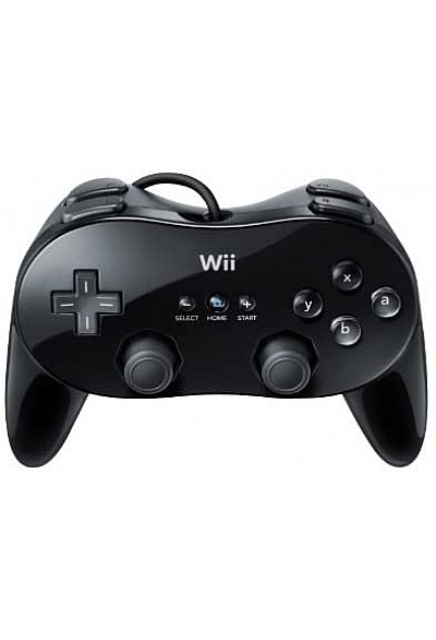 Manette Wii Classique / Classic Controller Pro Pour Wii / Wii U Officielle Nintendo - Noire