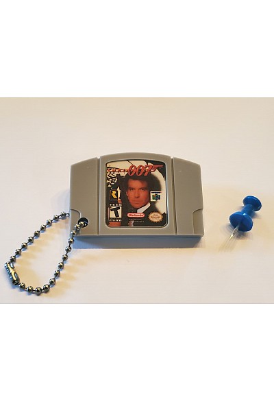 Porte-Clé Mini-Cartouche de N64 Par Chinook Crafts - Goldeneye 007