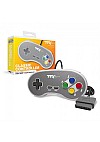 Manette Pour SNES / Super NES Par TTX Tech - Grise Et Boutons Couleurs Super Famicom