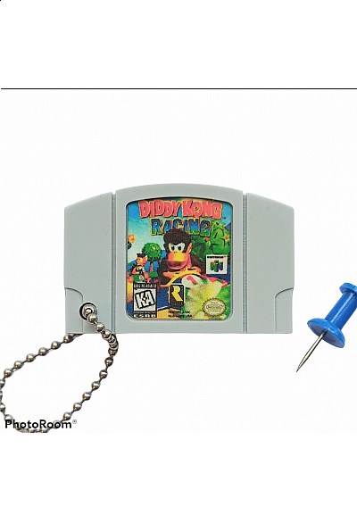 Porte-Clé Mini-Cartouche de N64 Par Chinook Crafts - Diddy Kong Racing