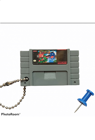 Porte-Clé Mini-Cartouche de SNES Par Chinook Crafts - Yoshi's Island