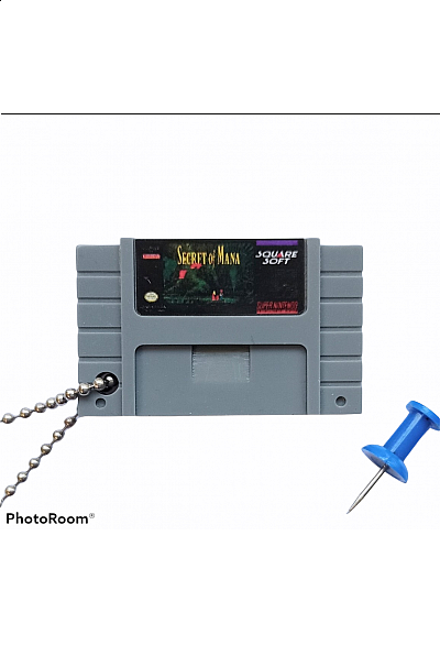 Porte-Clé Mini-Cartouche de SNES Par Chinook Crafts - Secret of Mana