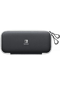 Étui De Transport Souple Pour Nintendo Switch / Oled Avec Protecteur d'écran Oled Standard - Noir
