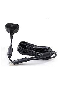 Cable De Recharge Pour Manette Xbox 360 Officiel Microsoft - Noir