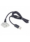Cable De Recharge Pour Manette Xbox 360 Officiel Microsoft - Blanc