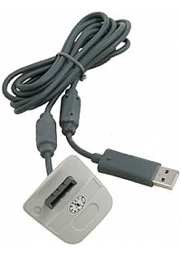 Cable De Recharge Pour Manette Xbox 360 Officiel Microsoft - Gris