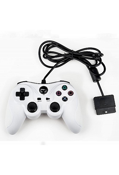 Manette Pour PS2 / Playstation 2 / PS1 Par TTX Tech - Blanche
